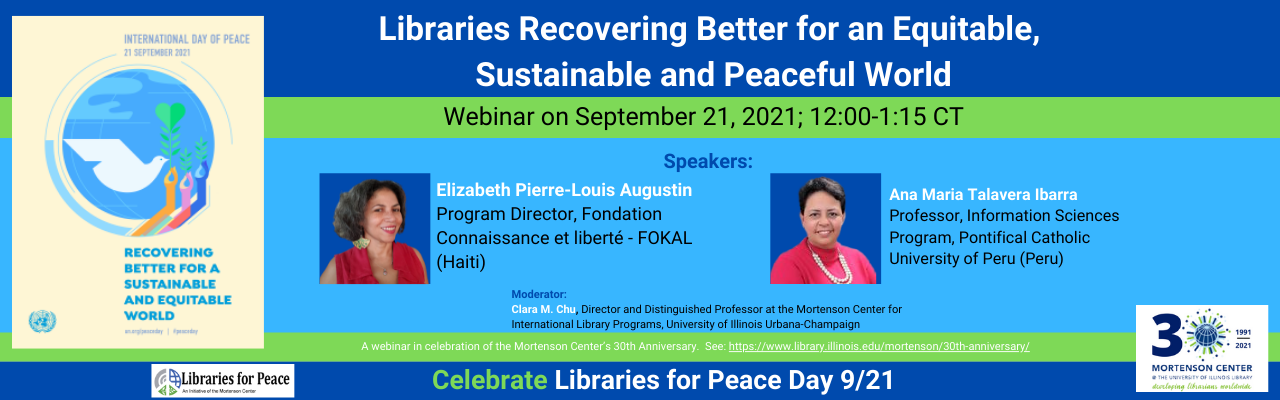 Libraries recovering better for an equitable, sustainable and peaceful world